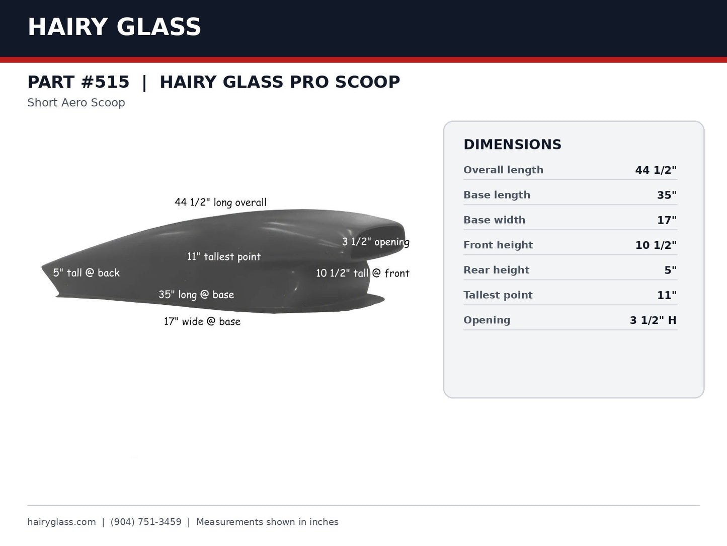 515-HAIRY GLASS PRO SCOOP