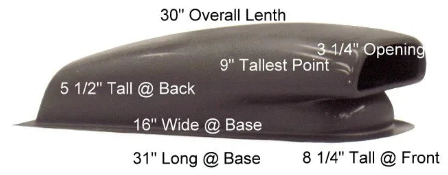 534-92 PRO STREET SCOOP 5" TALL