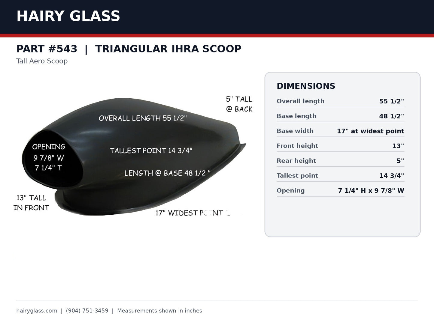 543-TRIANGULAR IHRA SCOOP