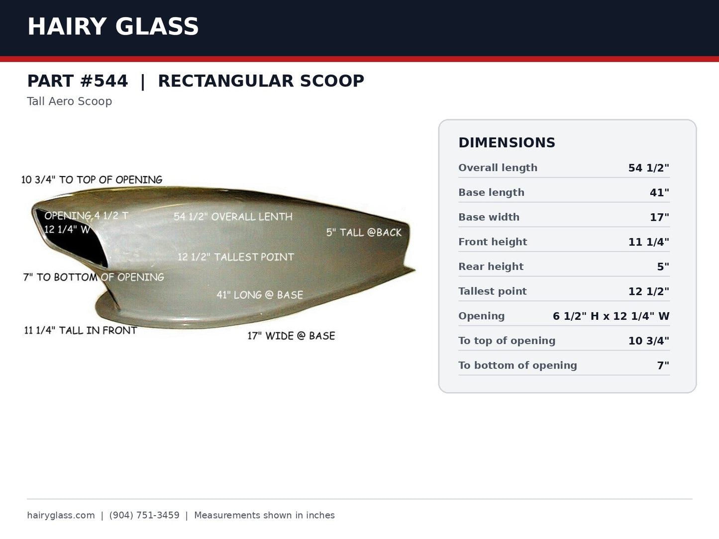 544-RECTANGULAR SCOOP