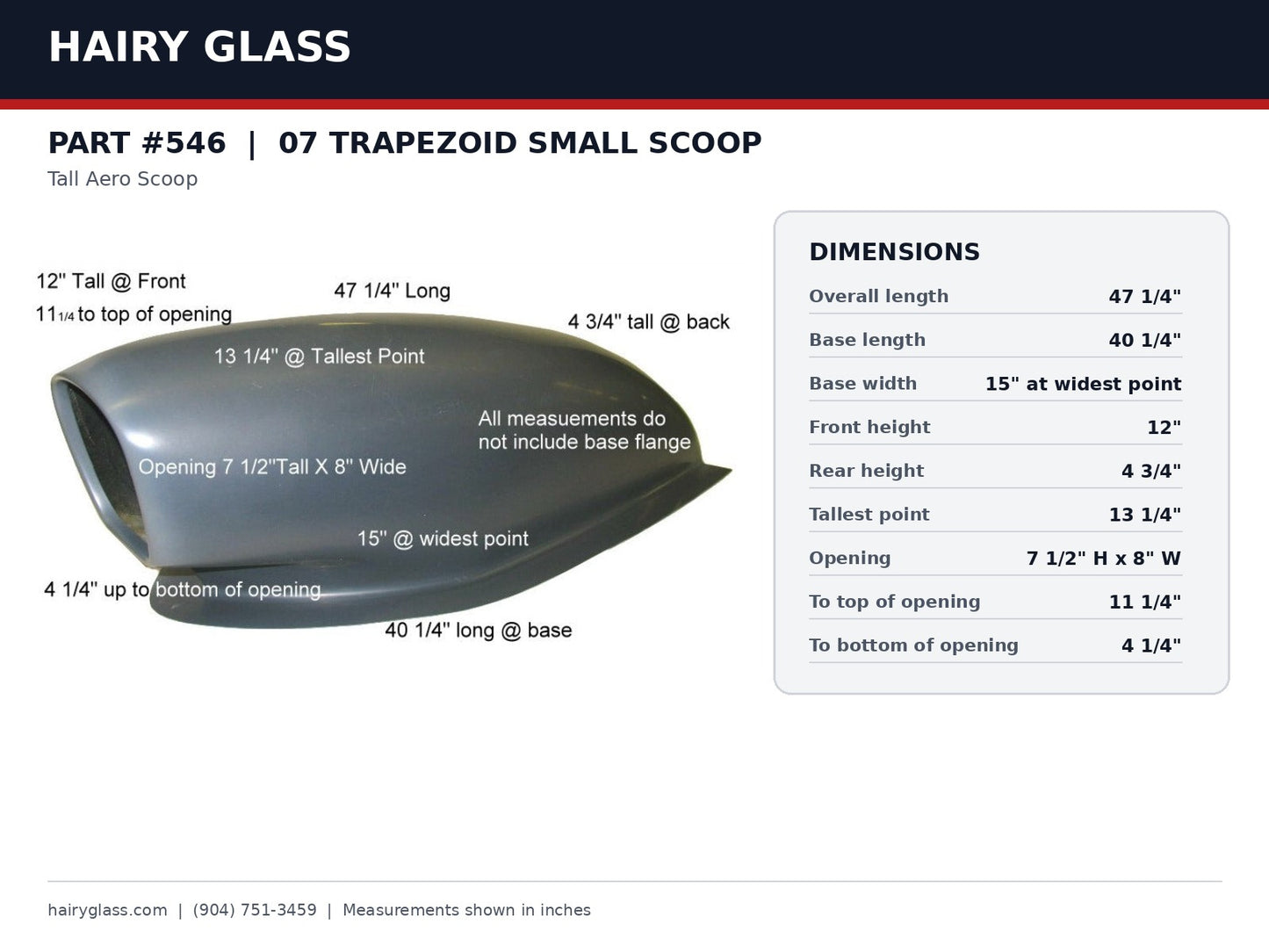 546-07 TRAPAZOID SMALL SCOOP