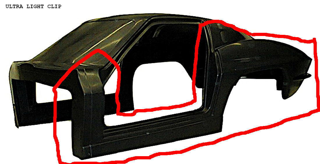 RON POTENZO 63 VETTE BODY (ULTRA LIGHT CARBON CLIP)