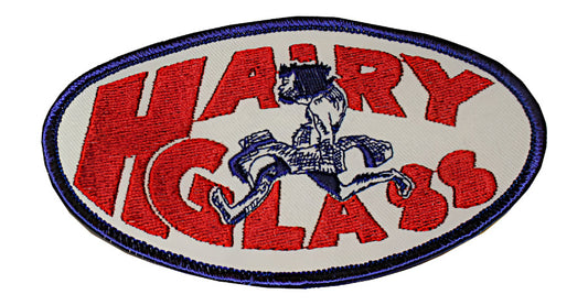 HAIRY GLASS IRON ON EMBROIDERED PATCH
