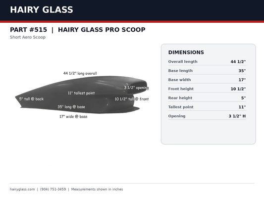 515-HAIRY GLASS PRO SCOOP