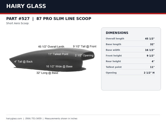 527-87 PRO SLIM LINE SCOOP