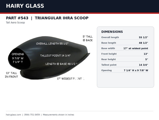 543-TRIANGULAR IHRA SCOOP