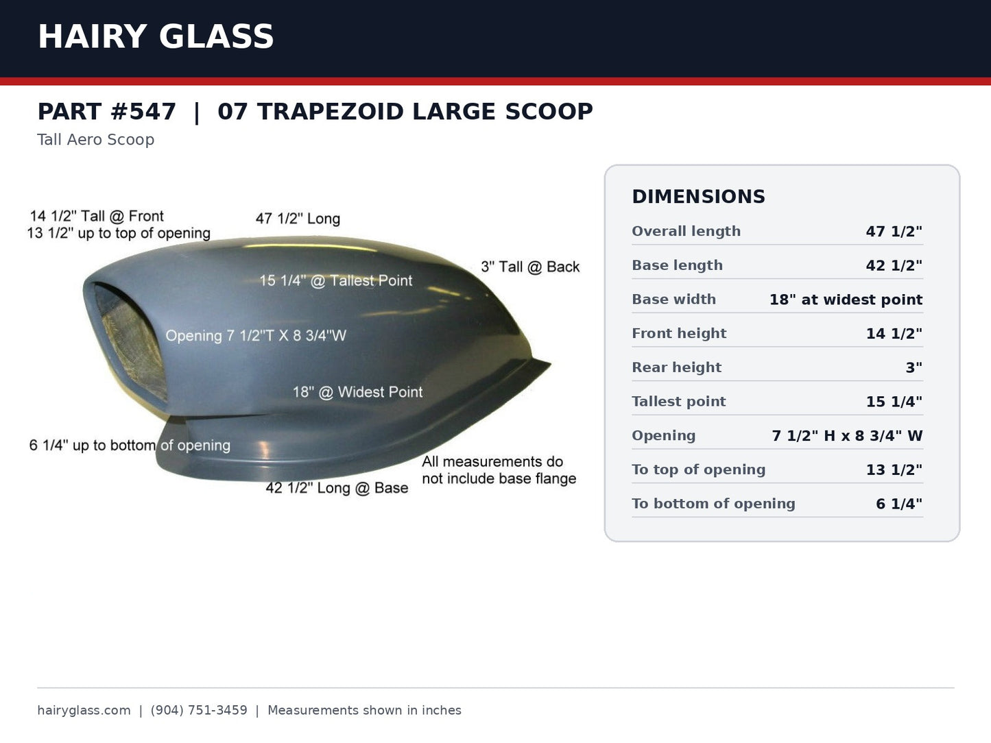 547-07 TRAPAZOID LARGE SCOOP
