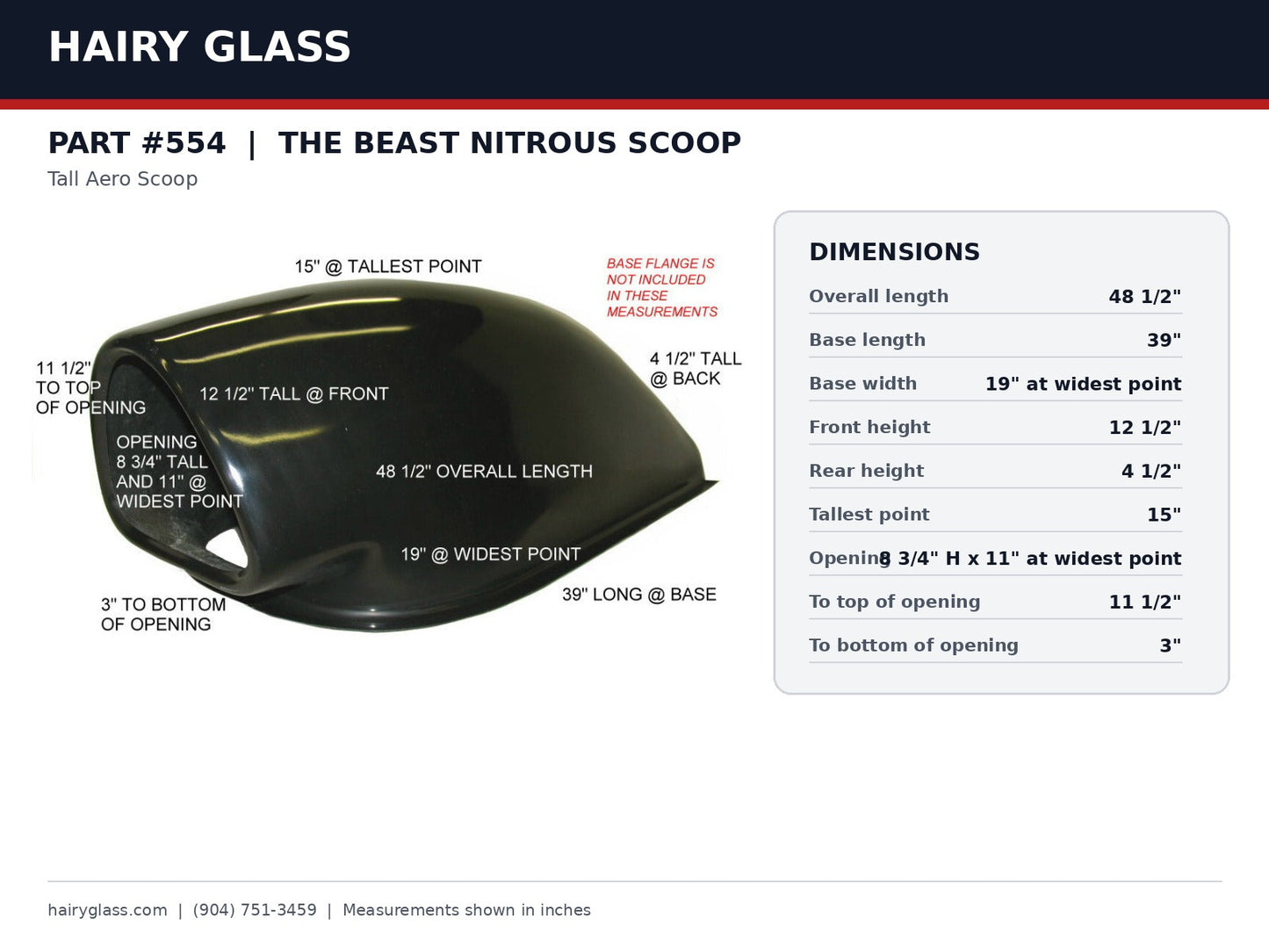 554-"THE BEAST" NITROUS SCOOP
