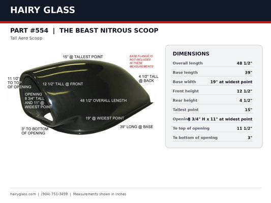 554-"THE BEAST" NITROUS SCOOP