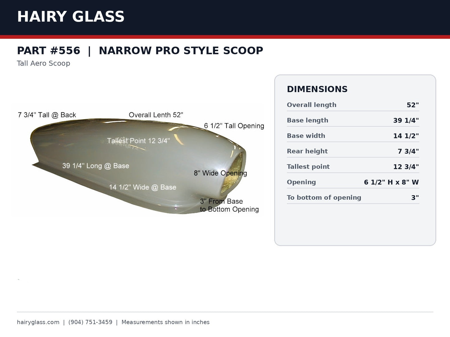 556-NARROW PRO STYLE SCOOP